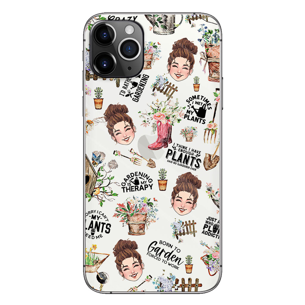 I Did Gardening Since Birth - Personalized Gardening Clear Phone Case