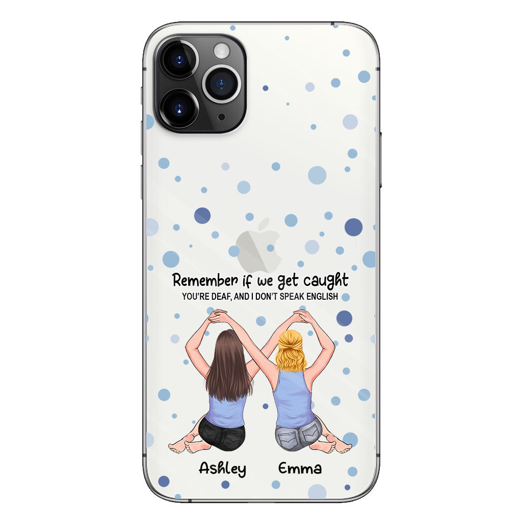 Bestie Forever - Bestie gift for sister - Personalized Clear Phone Case
