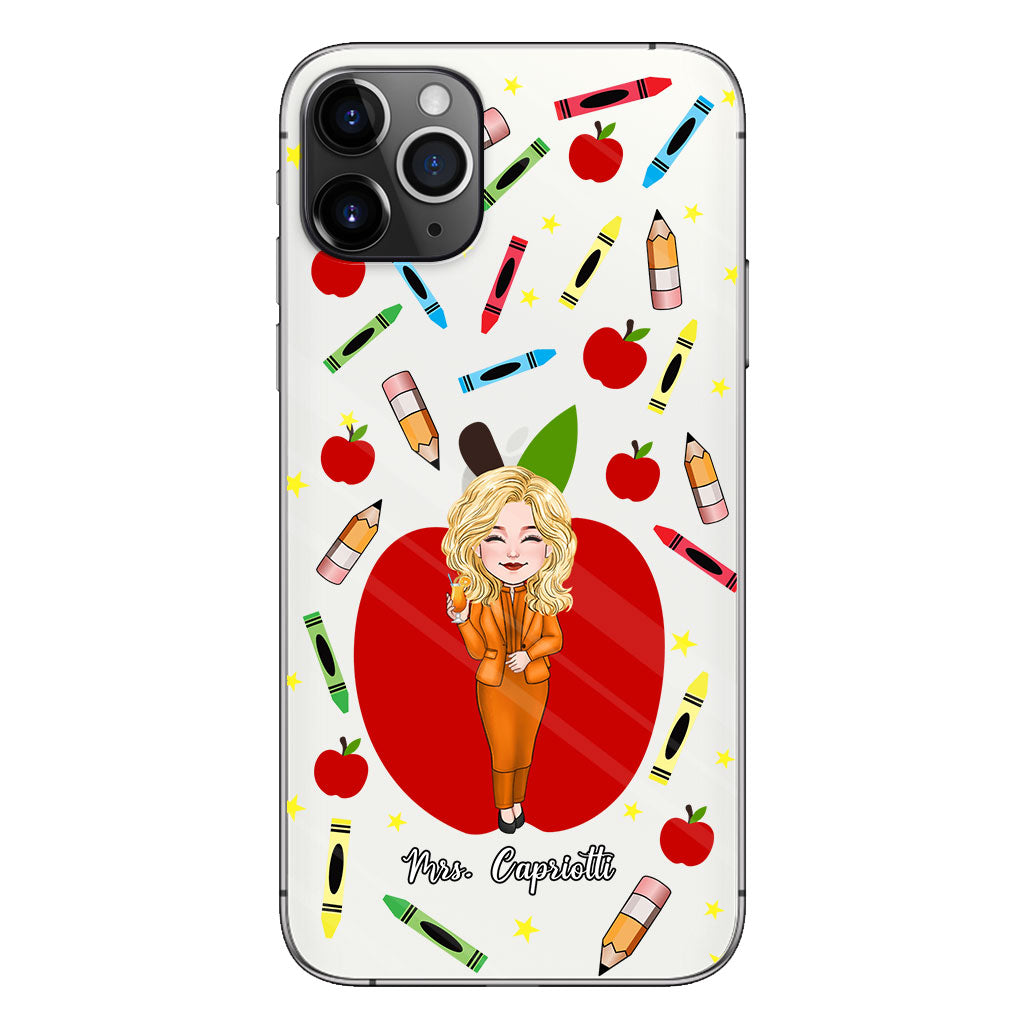 Thank You Teacher - Personalized Teacher Clear Phone Case