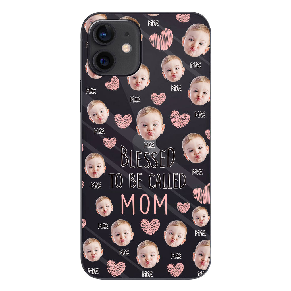 Blessed To Be Called Mom - Personalized Mother Clear Phone Case