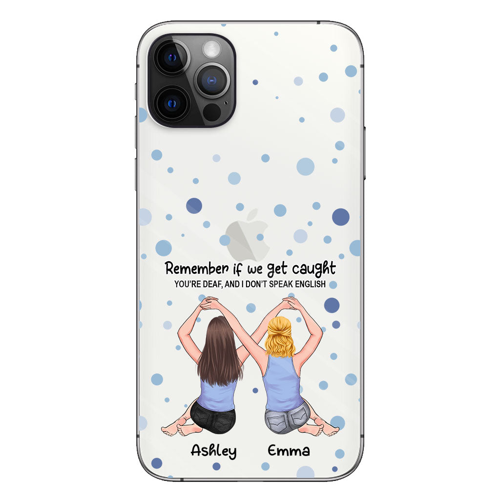 Bestie Forever - Bestie gift for sister - Personalized Clear Phone Case