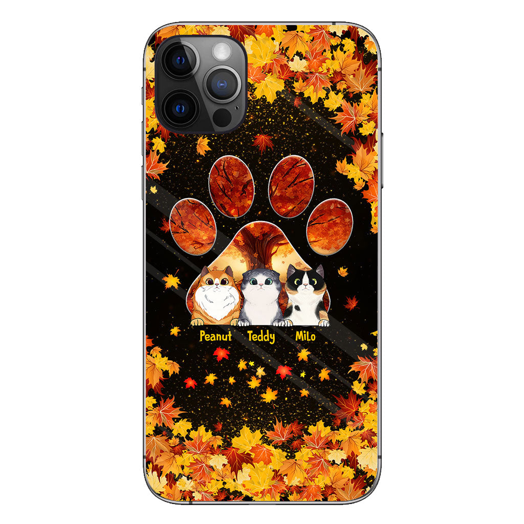 Hello Fall - Personalized Cat Phone Case