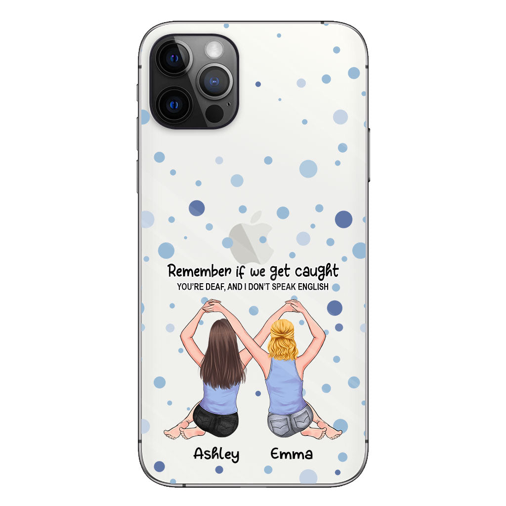 Bestie Forever - Bestie gift for sister - Personalized Clear Phone Case