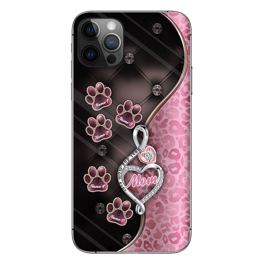 Best Dog Mom Ever Rose Gold - Mother's Day Personalized Dog Phone Case