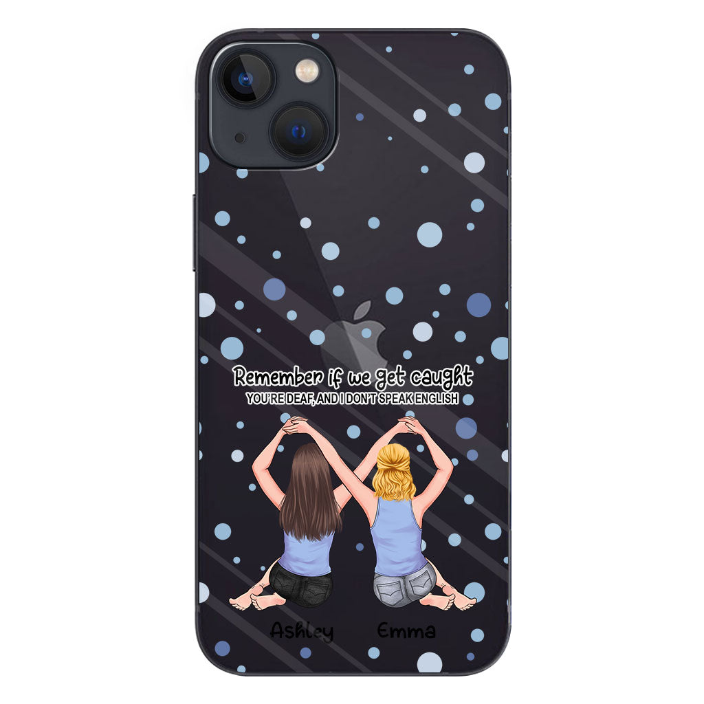 Bestie Forever - Bestie gift for sister - Personalized Clear Phone Case