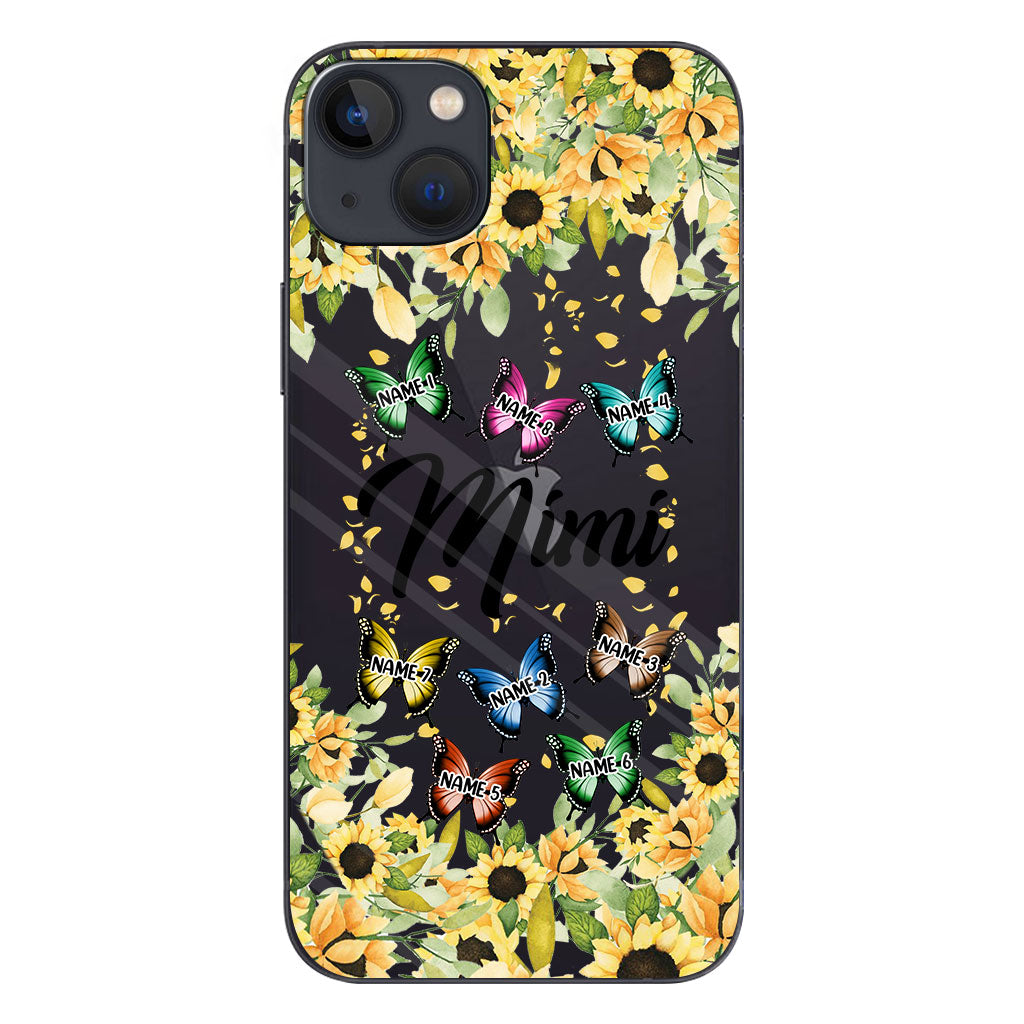 We Love You - Personalized Grandma Clear Phone Case