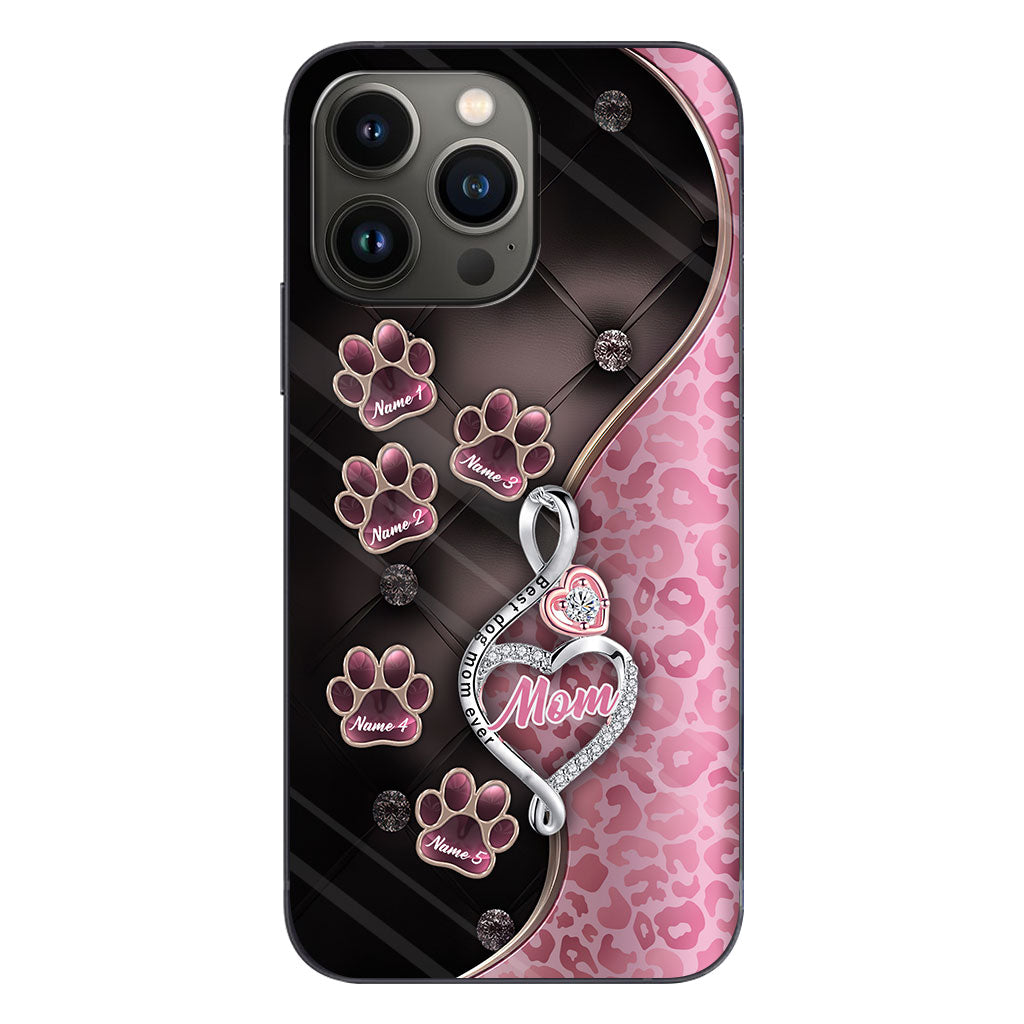 Best Dog Mom Ever Rose Gold - Mother's Day Personalized Dog Phone Case