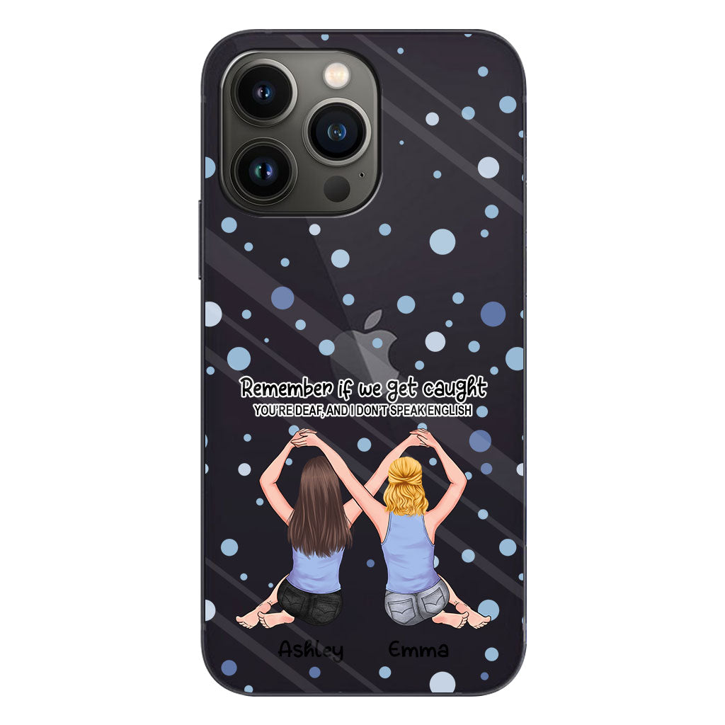 Bestie Forever - Bestie gift for sister - Personalized Clear Phone Case