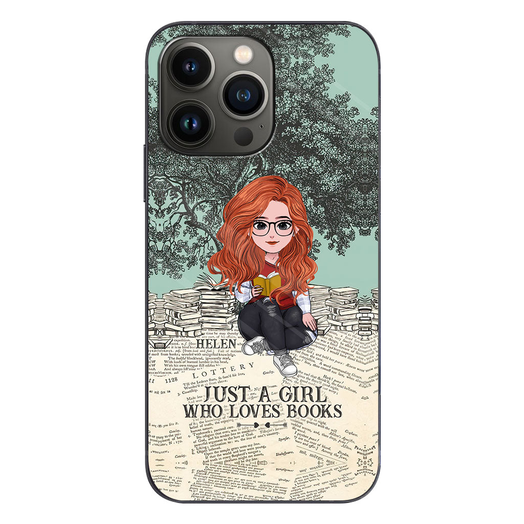 Just A Girl Who Loves Book - Personalized Book Clear Phone Case