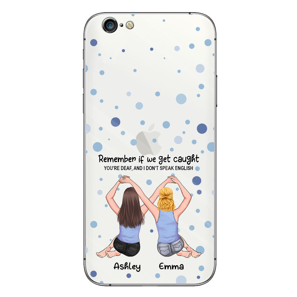 Bestie Forever - Bestie gift for sister - Personalized Clear Phone Case