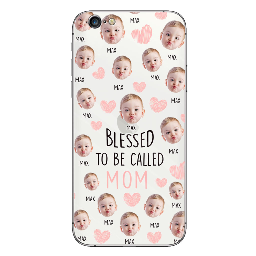 Blessed To Be Called Mom - Personalized Mother Clear Phone Case