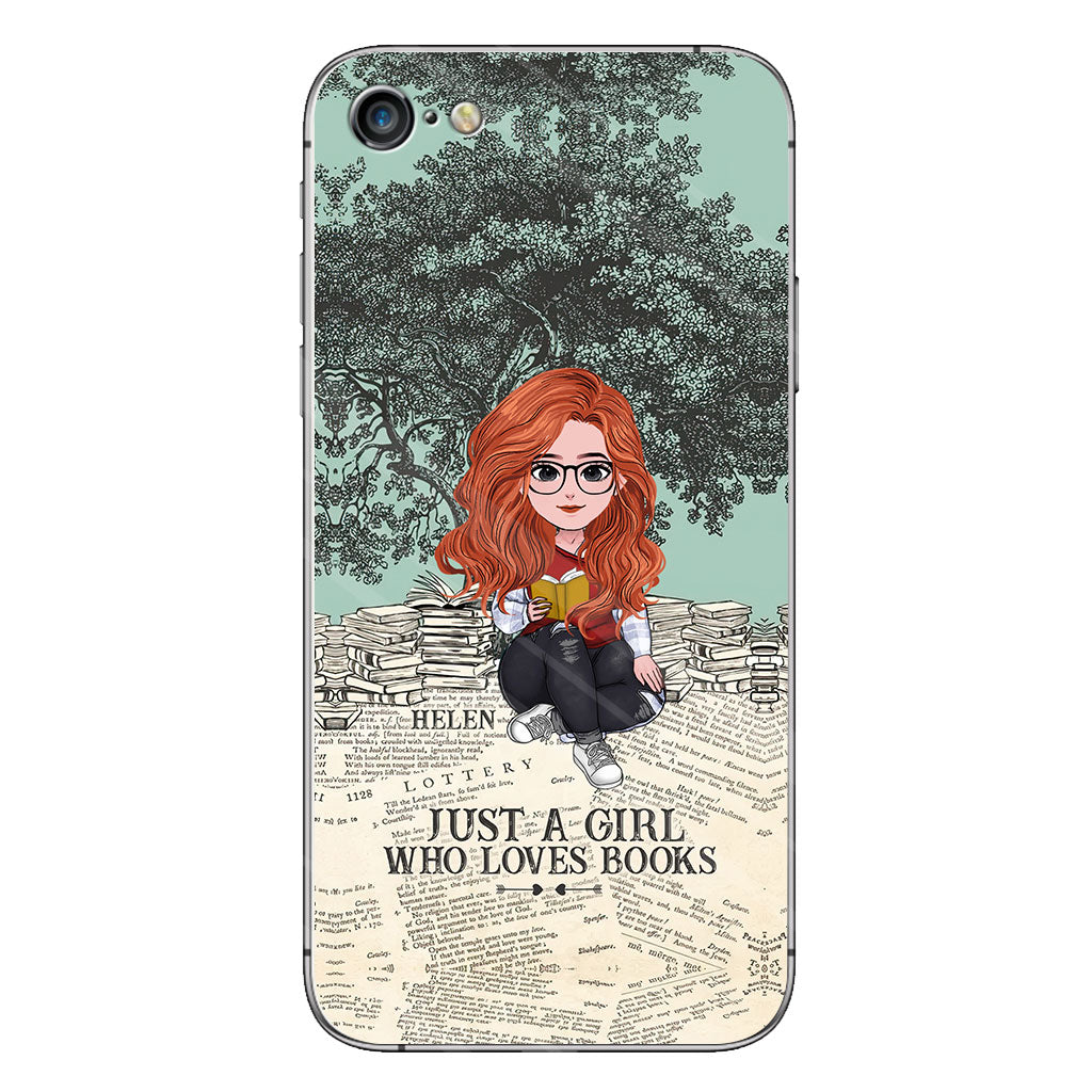 Just A Girl Who Loves Book - Personalized Book Clear Phone Case