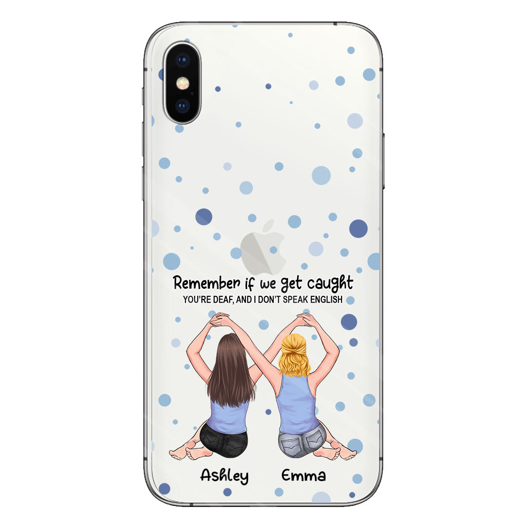 Bestie Forever - Bestie gift for sister - Personalized Clear Phone Case