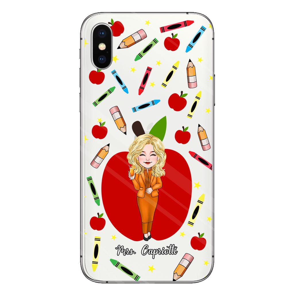 Thank You Teacher - Personalized Teacher Clear Phone Case