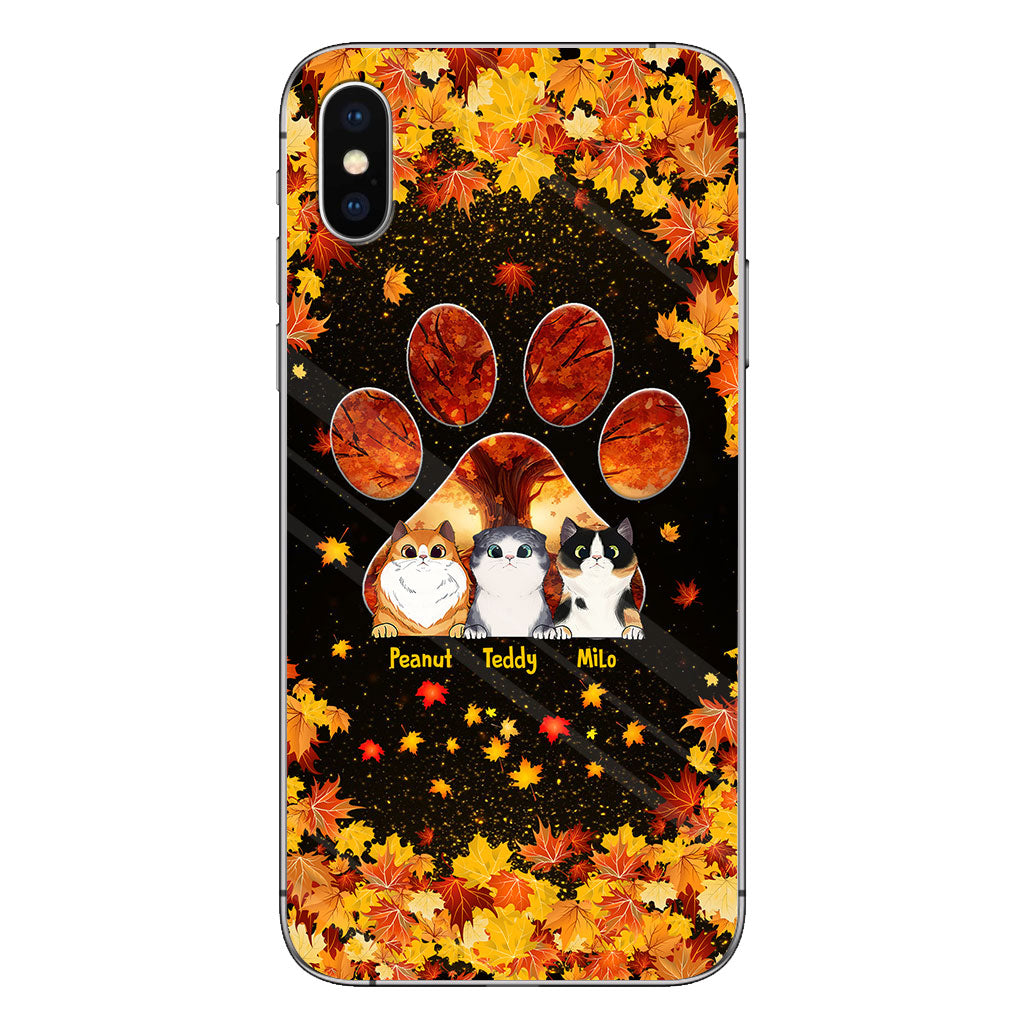 Hello Fall - Personalized Cat Phone Case
