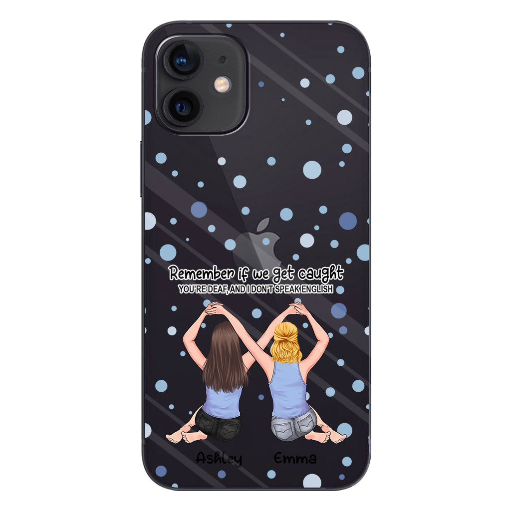 Bestie Forever - Bestie gift for sister - Personalized Clear Phone Case