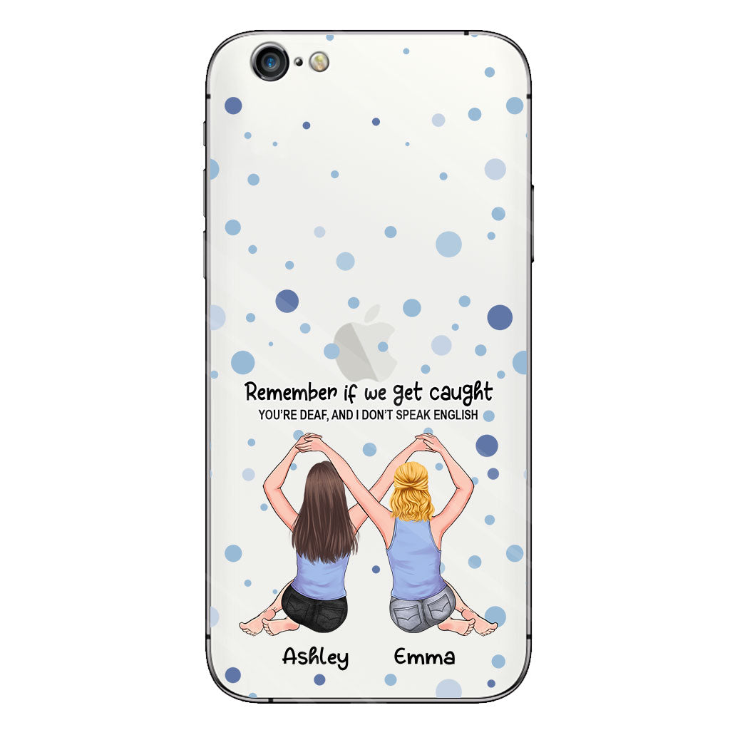 Bestie Forever - Bestie gift for sister - Personalized Clear Phone Case