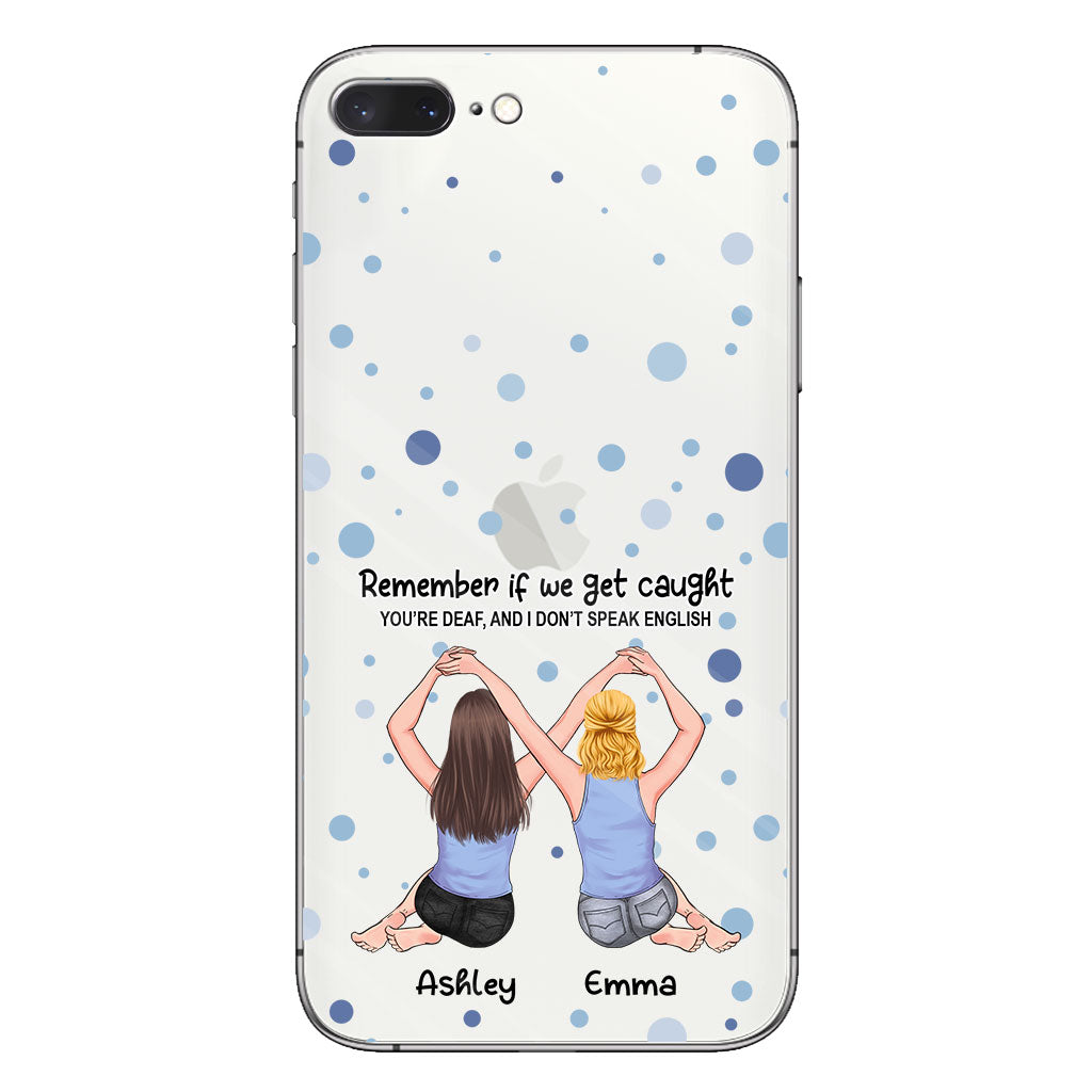 Bestie Forever - Bestie gift for sister - Personalized Clear Phone Case