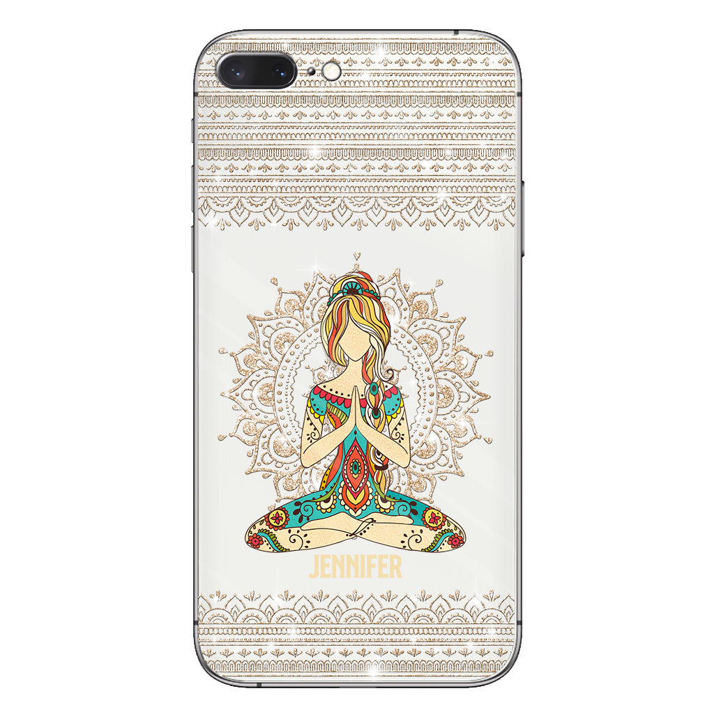 Let That S Go - Personalized Yoga Clear Phone Case