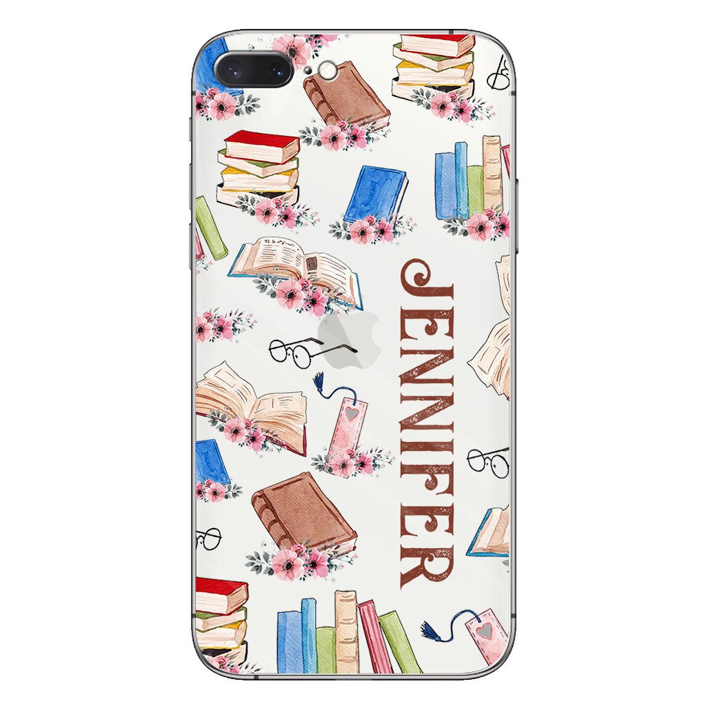 Just A Girl Who Loves Books - Personalized Book Clear Phone Case