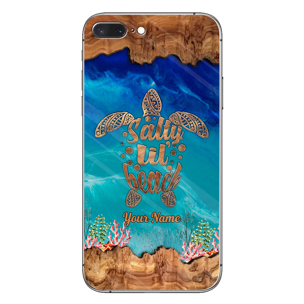 Salty Lil' Beach - Personalized Turtle Phone case