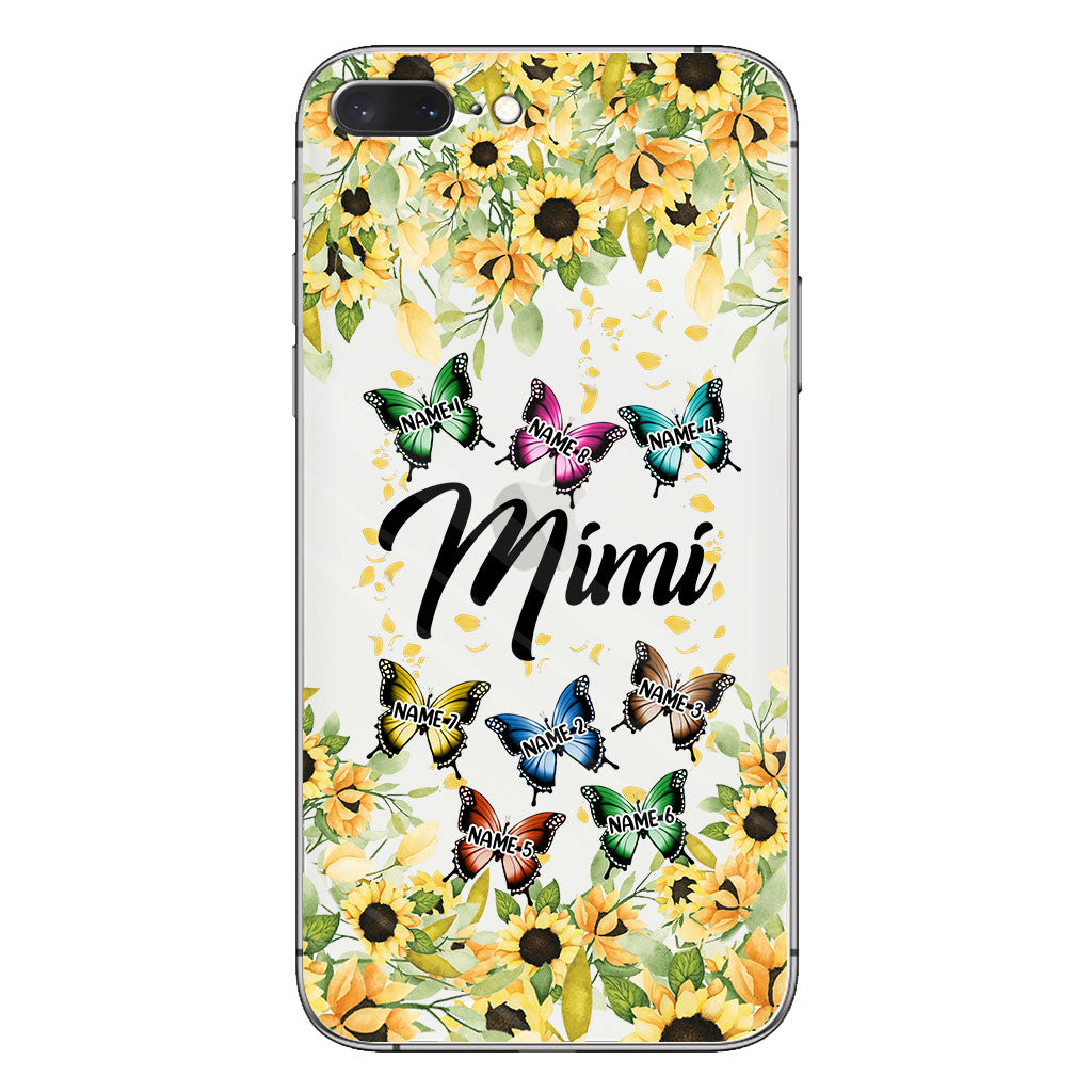 We Love You - Personalized Grandma Clear Phone Case