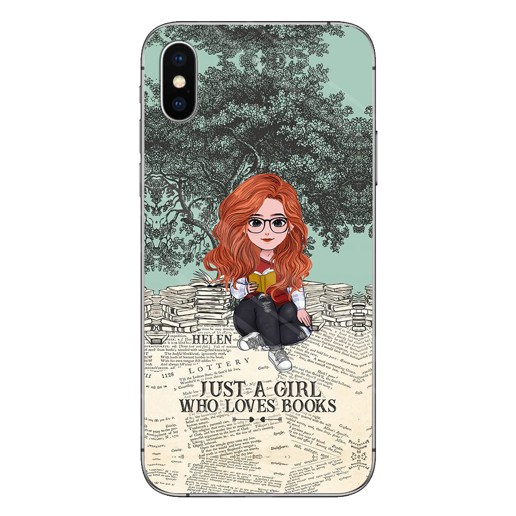 Just A Girl Who Loves Book - Personalized Book Clear Phone Case