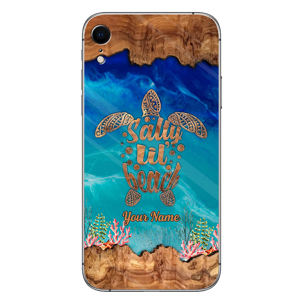 Salty Lil' Beach - Personalized Turtle Phone case