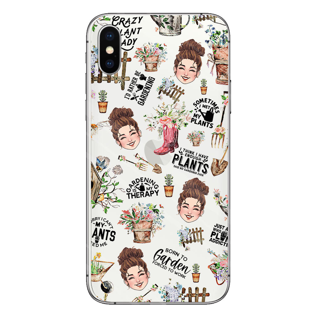 I Did Gardening Since Birth - Personalized Gardening Clear Phone Case