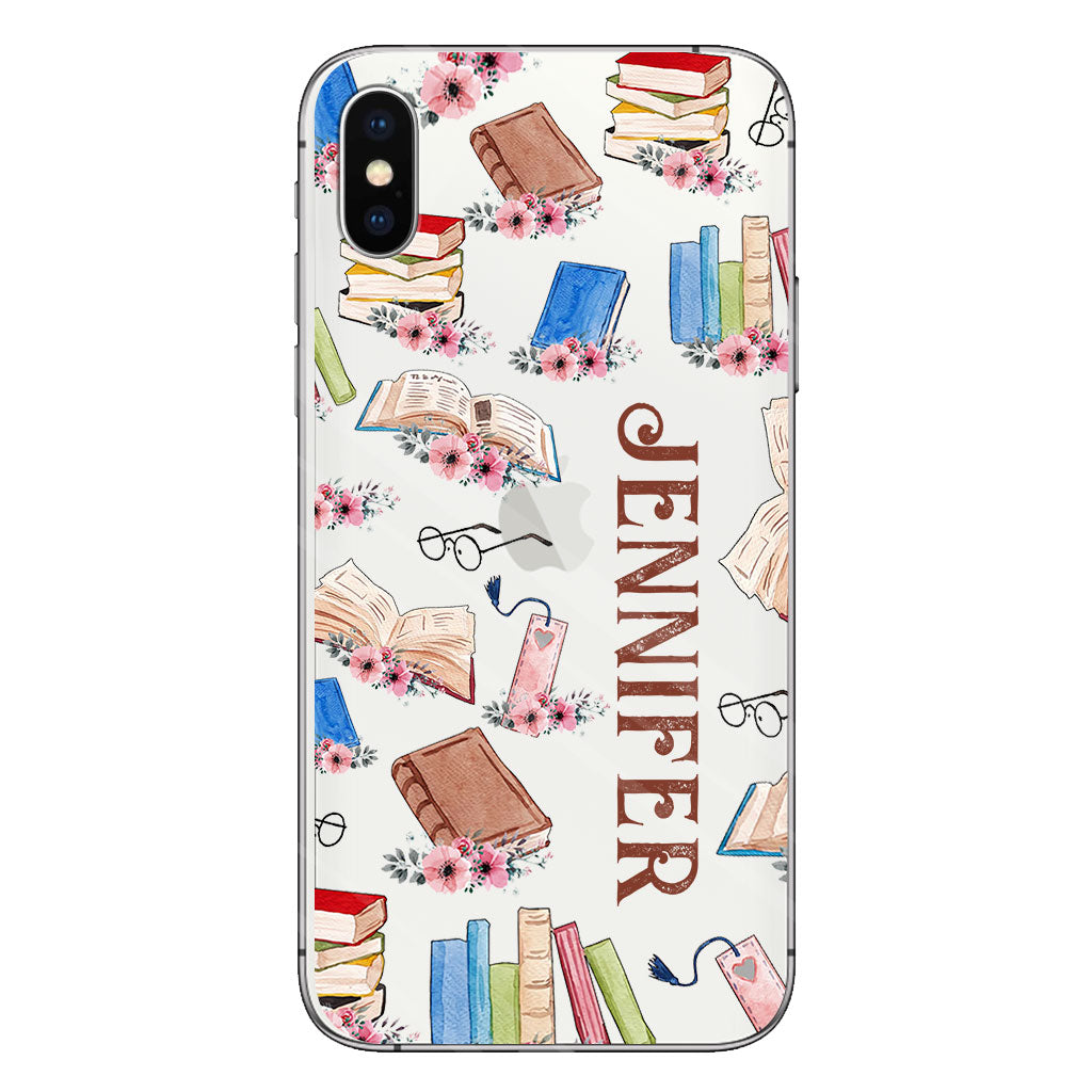 Just A Girl Who Loves Books - Personalized Book Clear Phone Case