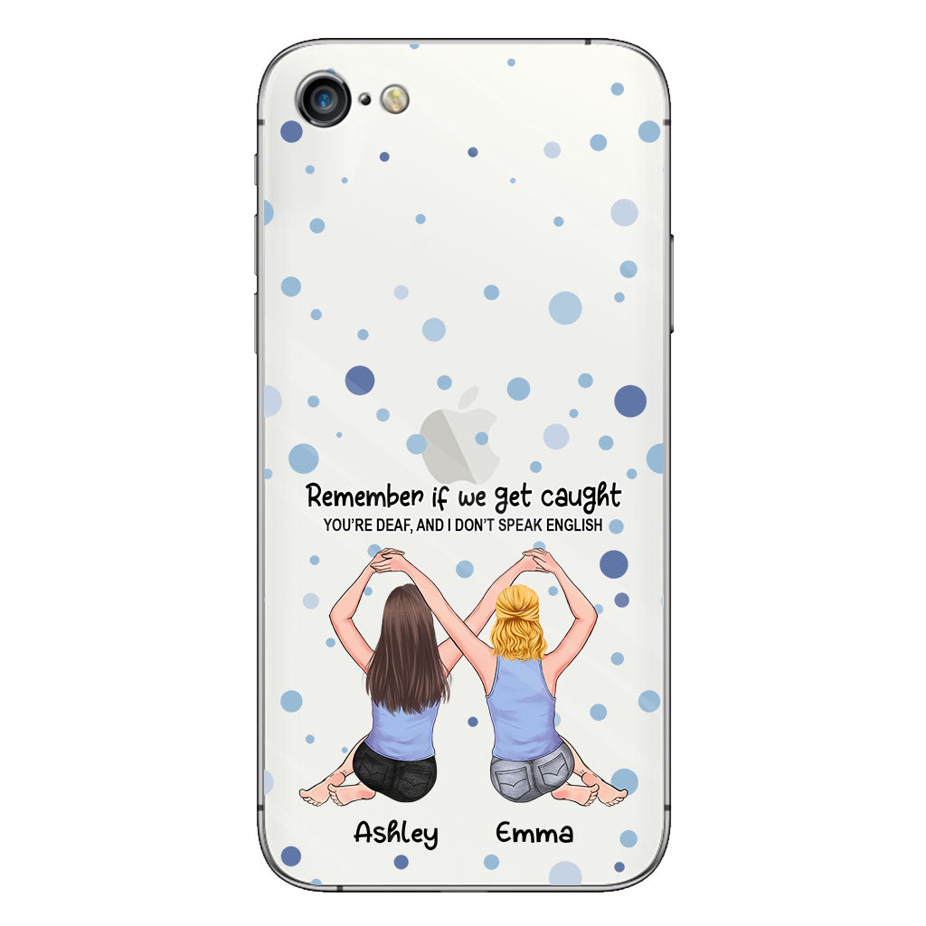 Bestie Forever - Bestie gift for sister - Personalized Clear Phone Case