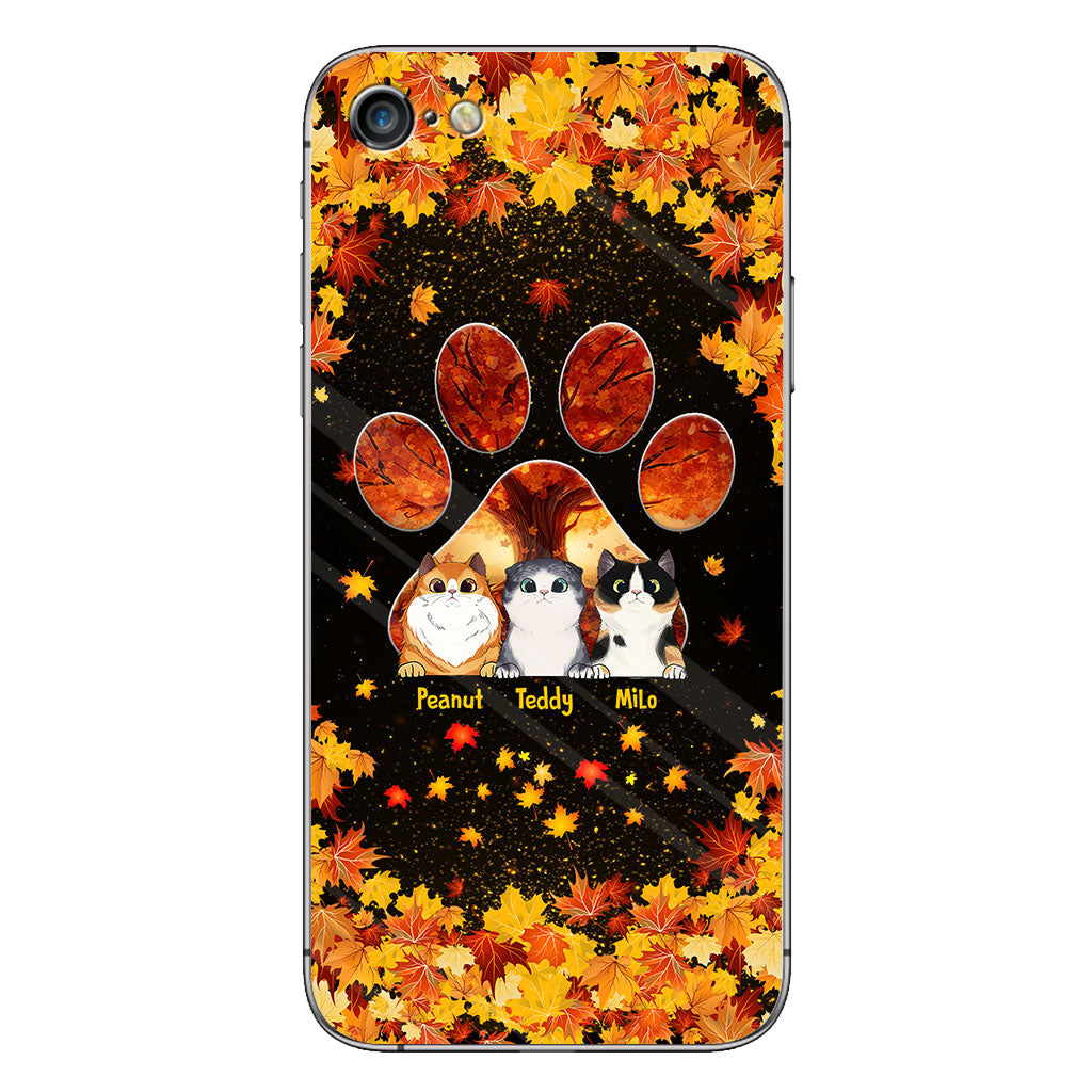 Hello Fall - Personalized Cat Phone Case