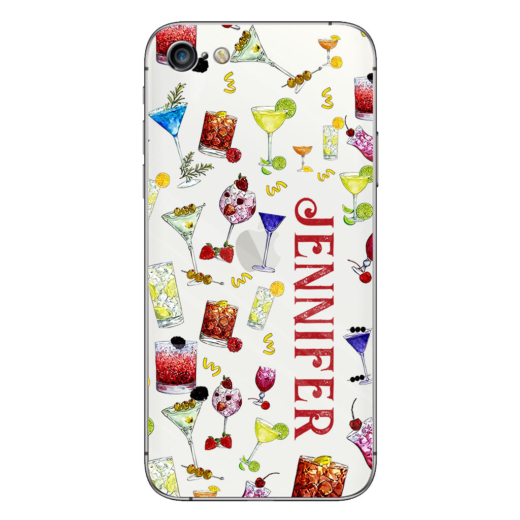 Summer Vibes - Personalized Cocktail Clear Phone Case