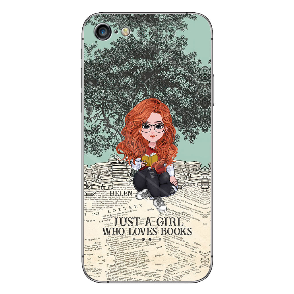 Just A Girl Who Loves Book - Personalized Book Clear Phone Case