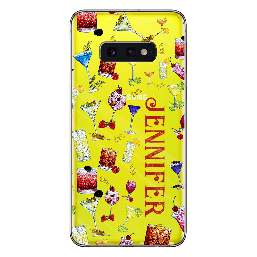 Summer Vibes - Personalized Cocktail Clear Phone Case