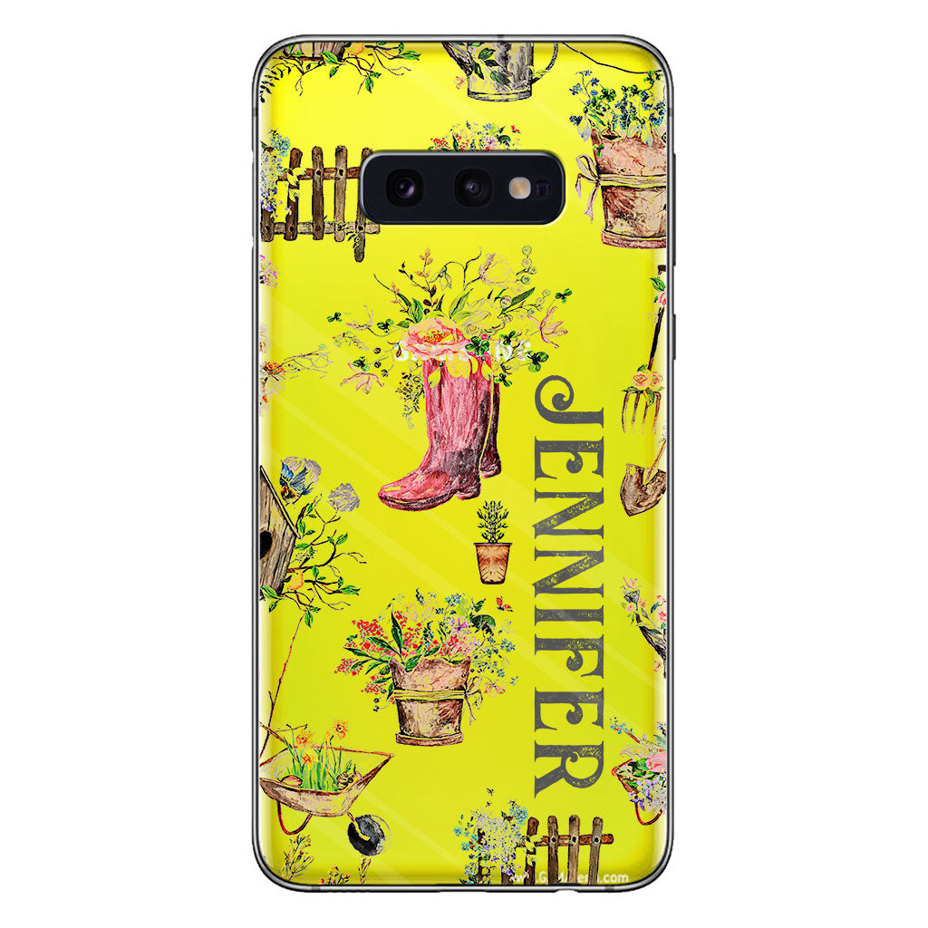 Lovely Gardening Items - Personalized Gardening Clear Phone Case