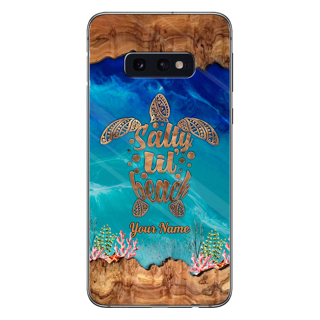 Salty Lil' Beach - Personalized Turtle Phone case