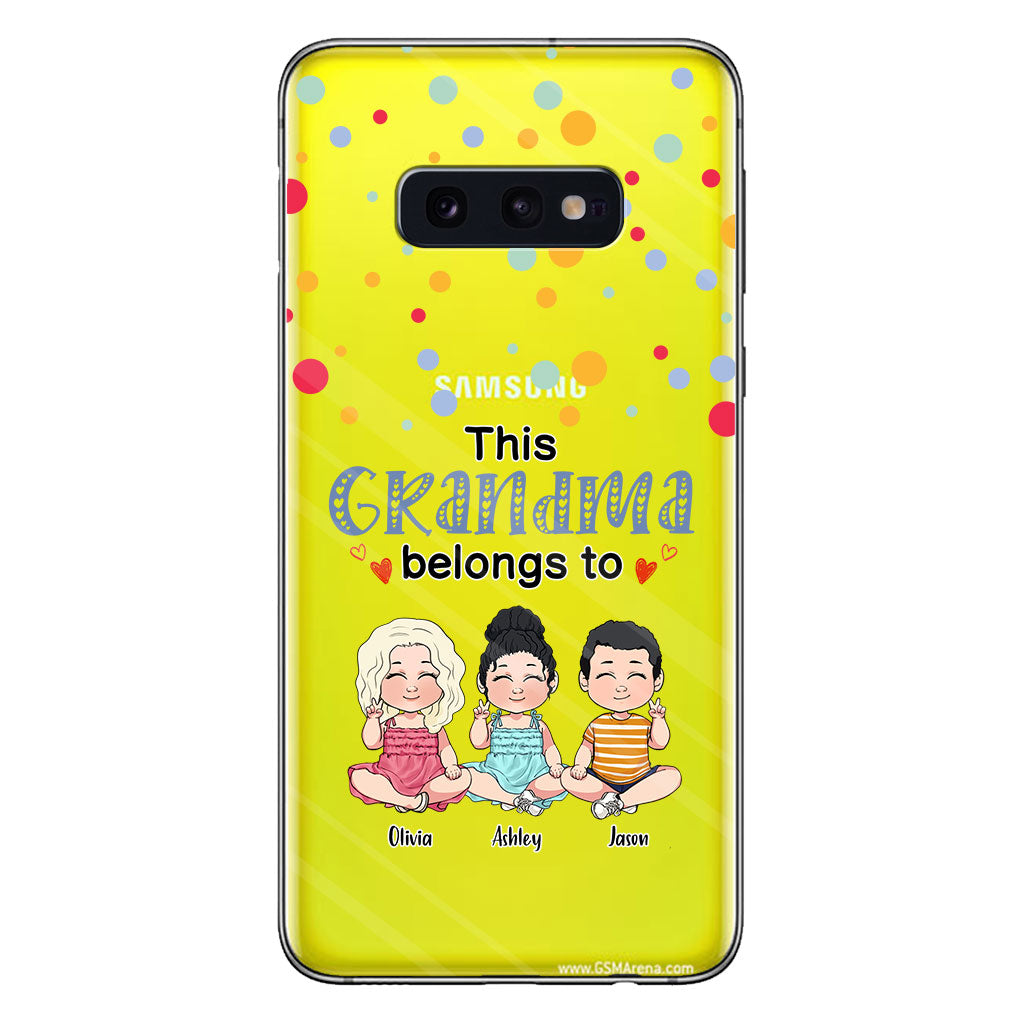 This Grandma Belongs To - Personalized Grandma Clear Phone Case