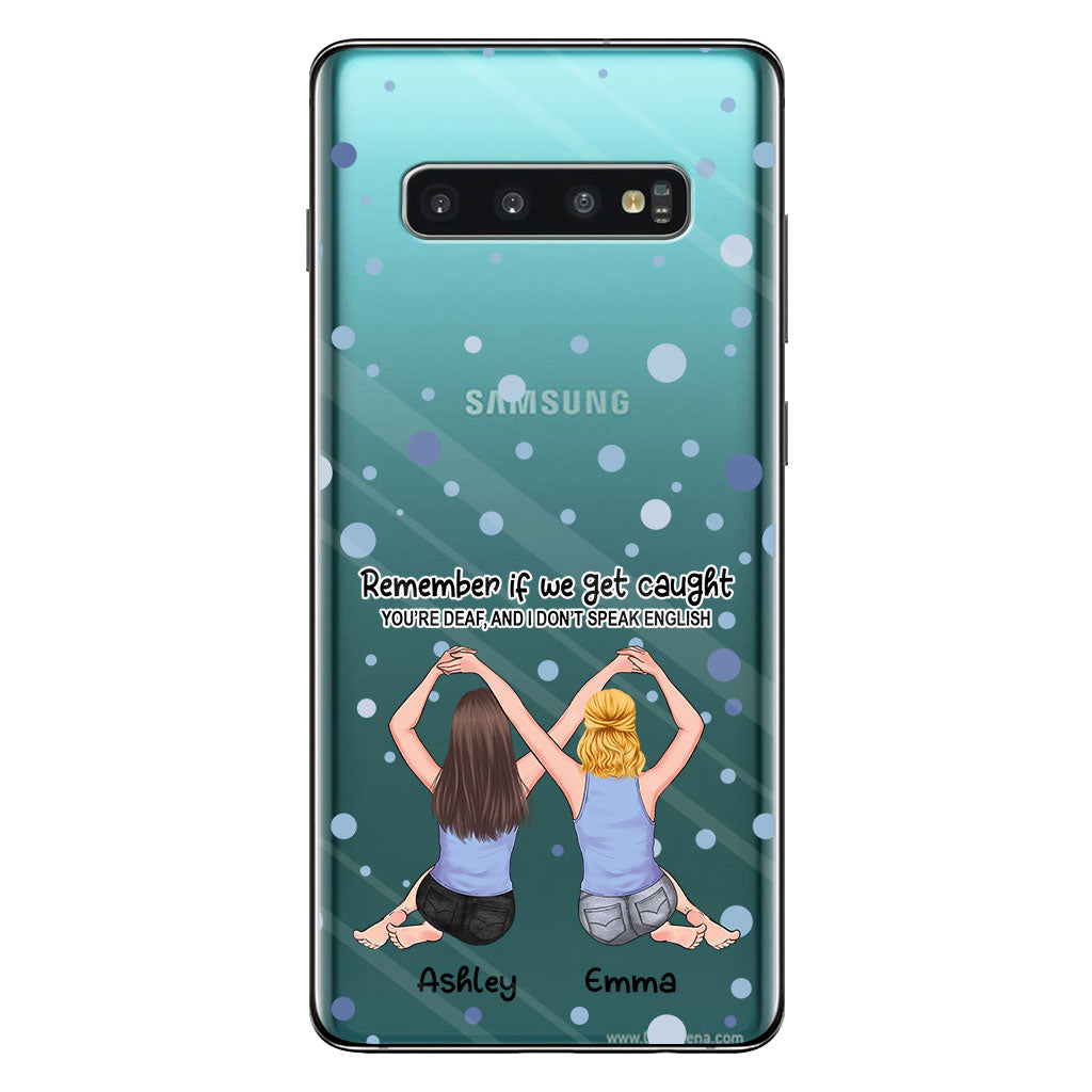 Bestie Forever - Bestie gift for sister - Personalized Clear Phone Case