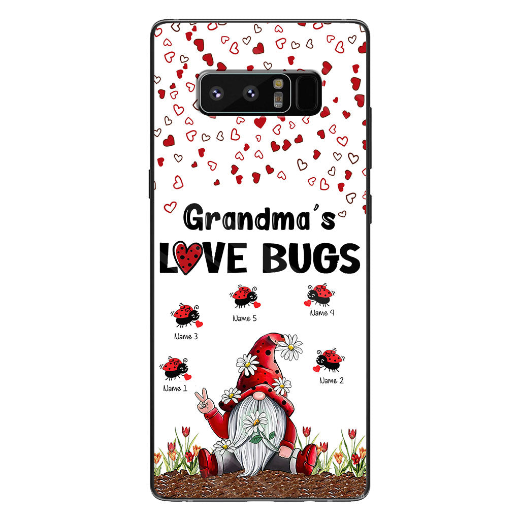 Grandma's Love Bugs - Personalized Grandma Phone Case