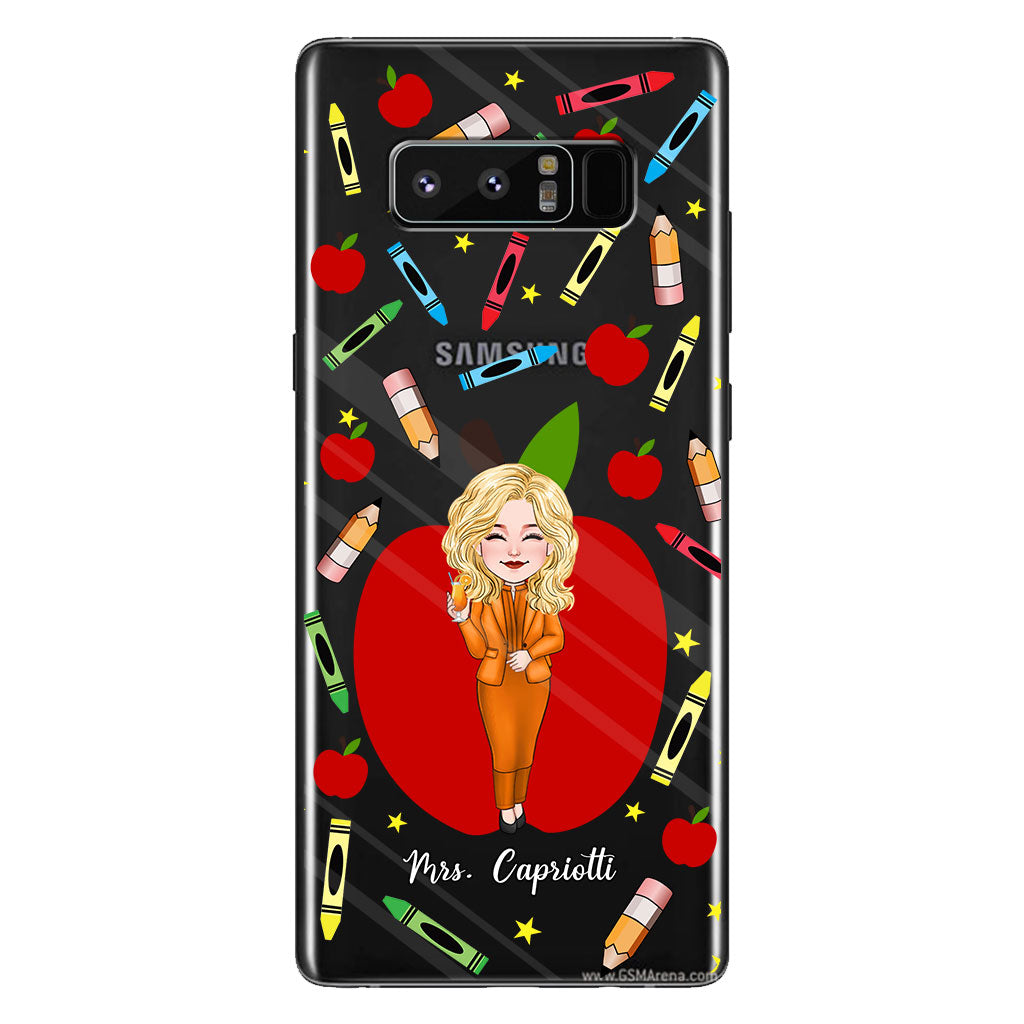 Thank You Teacher - Personalized Teacher Clear Phone Case