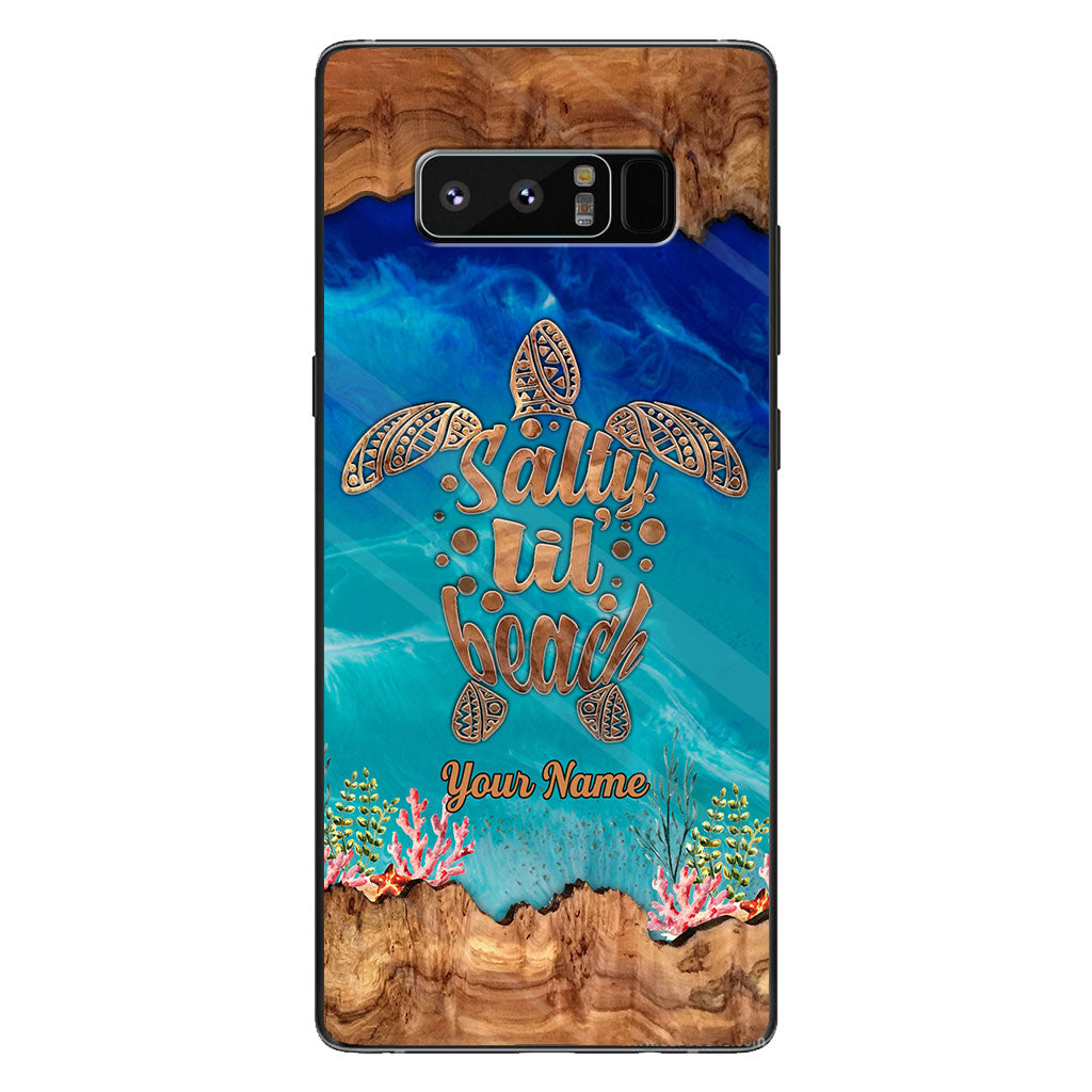 Salty Lil' Beach - Personalized Turtle Phone case