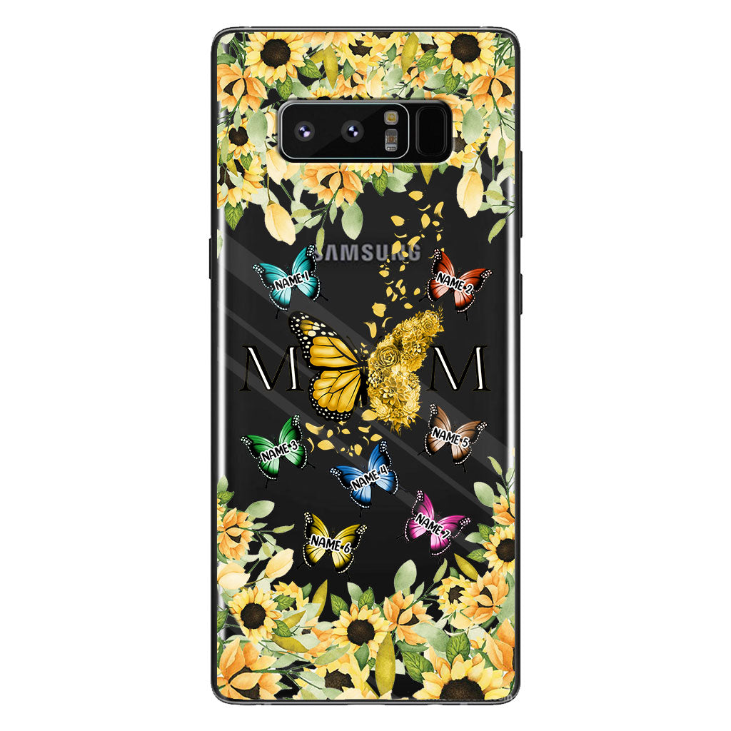 We Love You - Personalized Mother Clear Phone Case