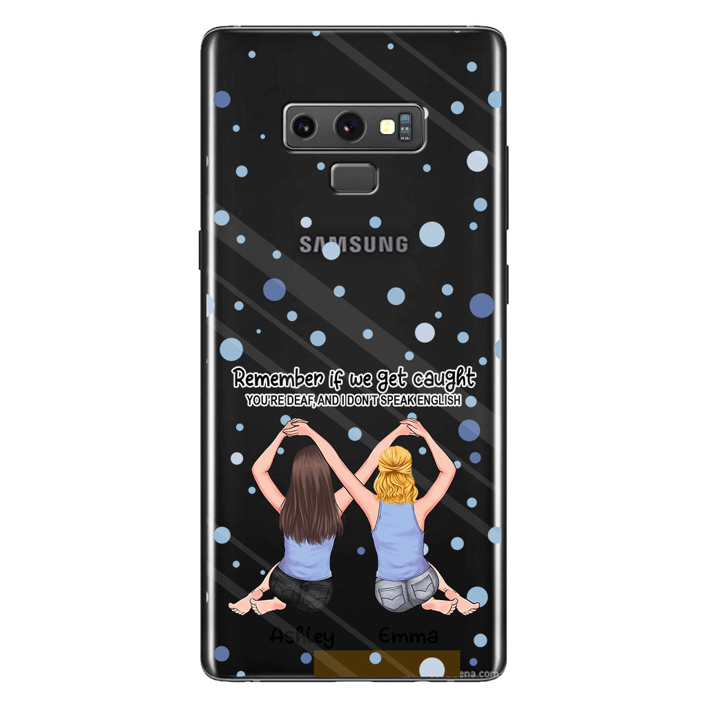 Bestie Forever - Bestie gift for sister - Personalized Clear Phone Case