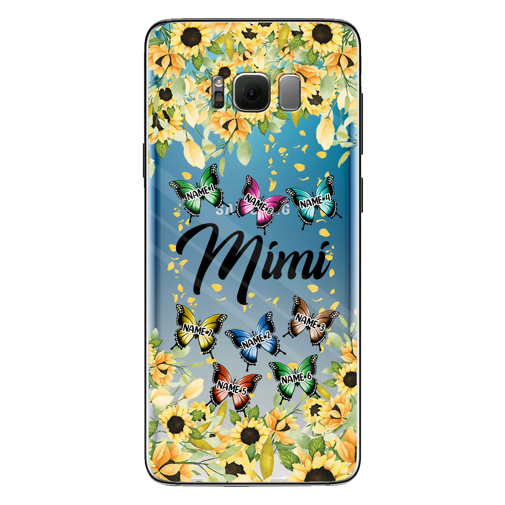 We Love You - Personalized Grandma Clear Phone Case