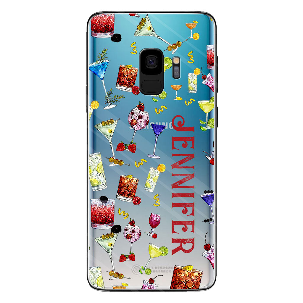 Summer Vibes - Personalized Cocktail Clear Phone Case