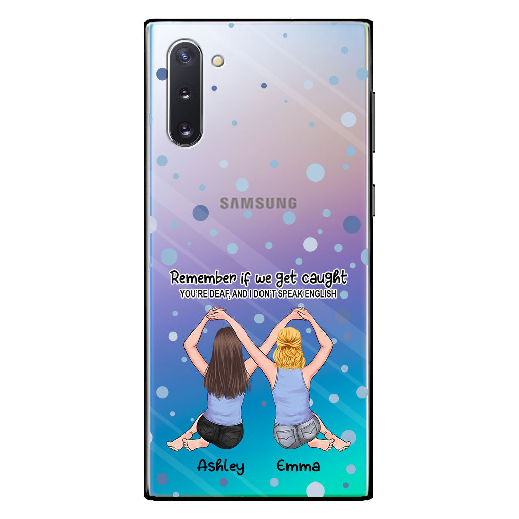 Bestie Forever - Bestie gift for sister - Personalized Clear Phone Case