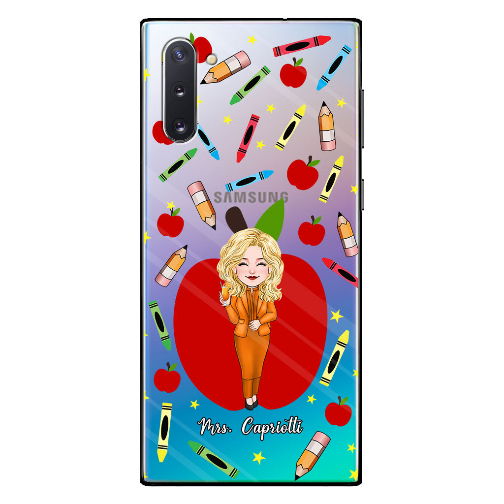 Thank You Teacher - Personalized Teacher Clear Phone Case