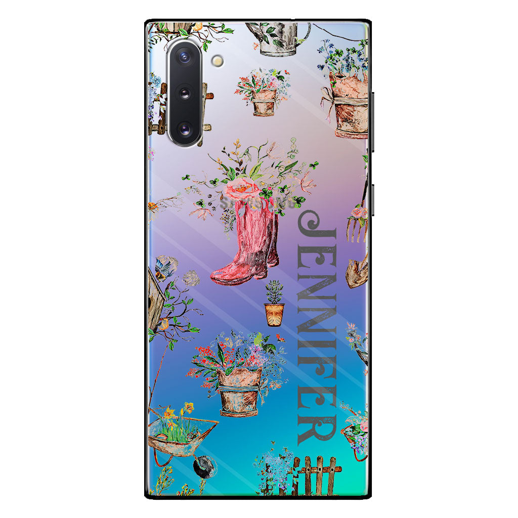Lovely Gardening Items - Personalized Gardening Clear Phone Case