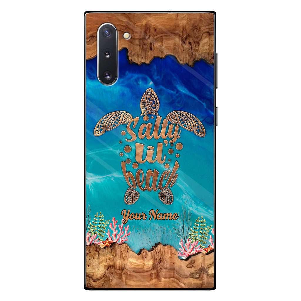 Salty Lil' Beach - Personalized Turtle Phone case